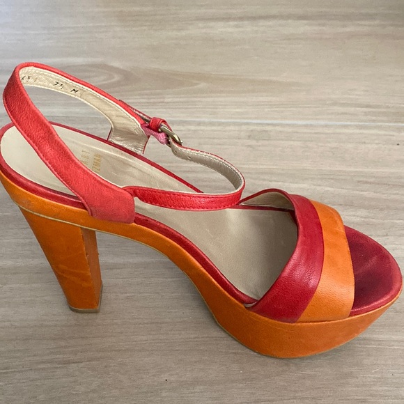 Retro SW Orange platform sandal - Picture 1 of 1